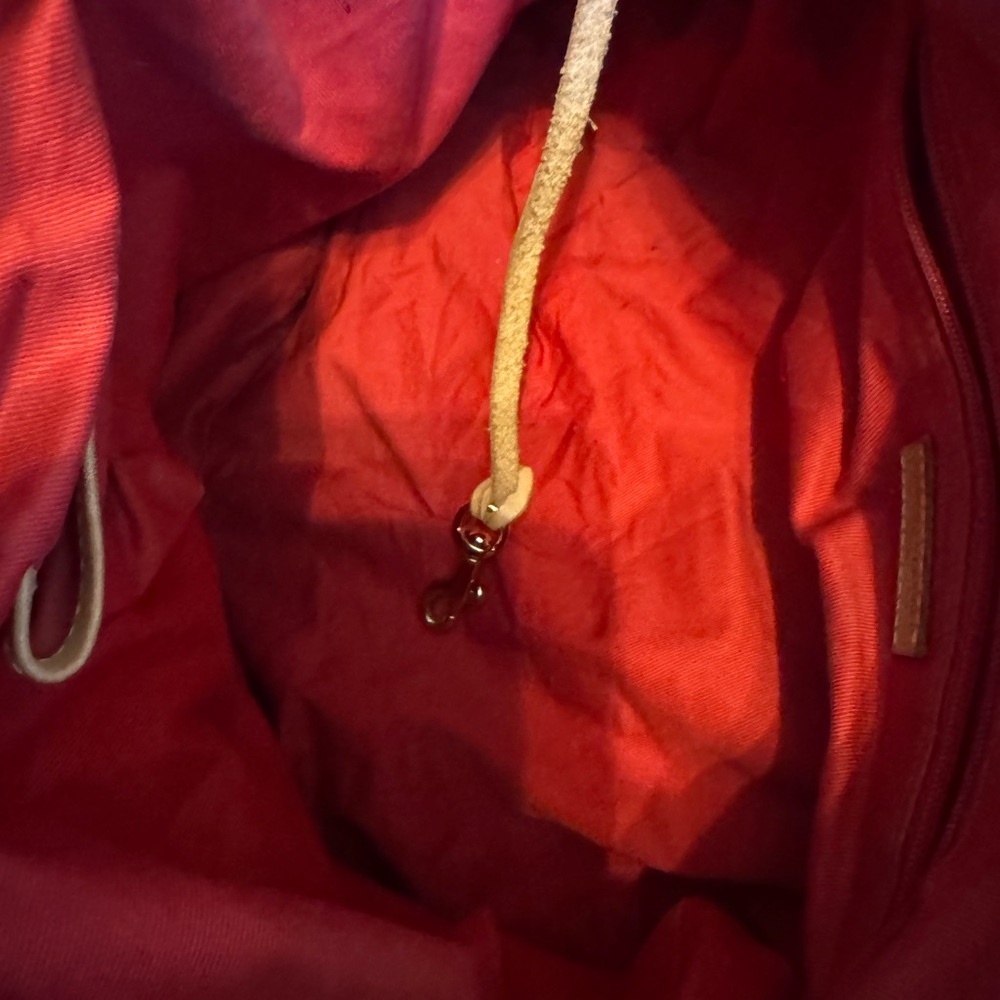 Dooney & Bourke Navy and Tan Monogram Shoulder Bag - Picture 15 of 16